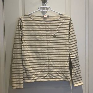 Lacoste Stripe Boatneck Top
